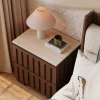 COCOON – Walnut Brown Polished Modern Bedroom Set - Image 4